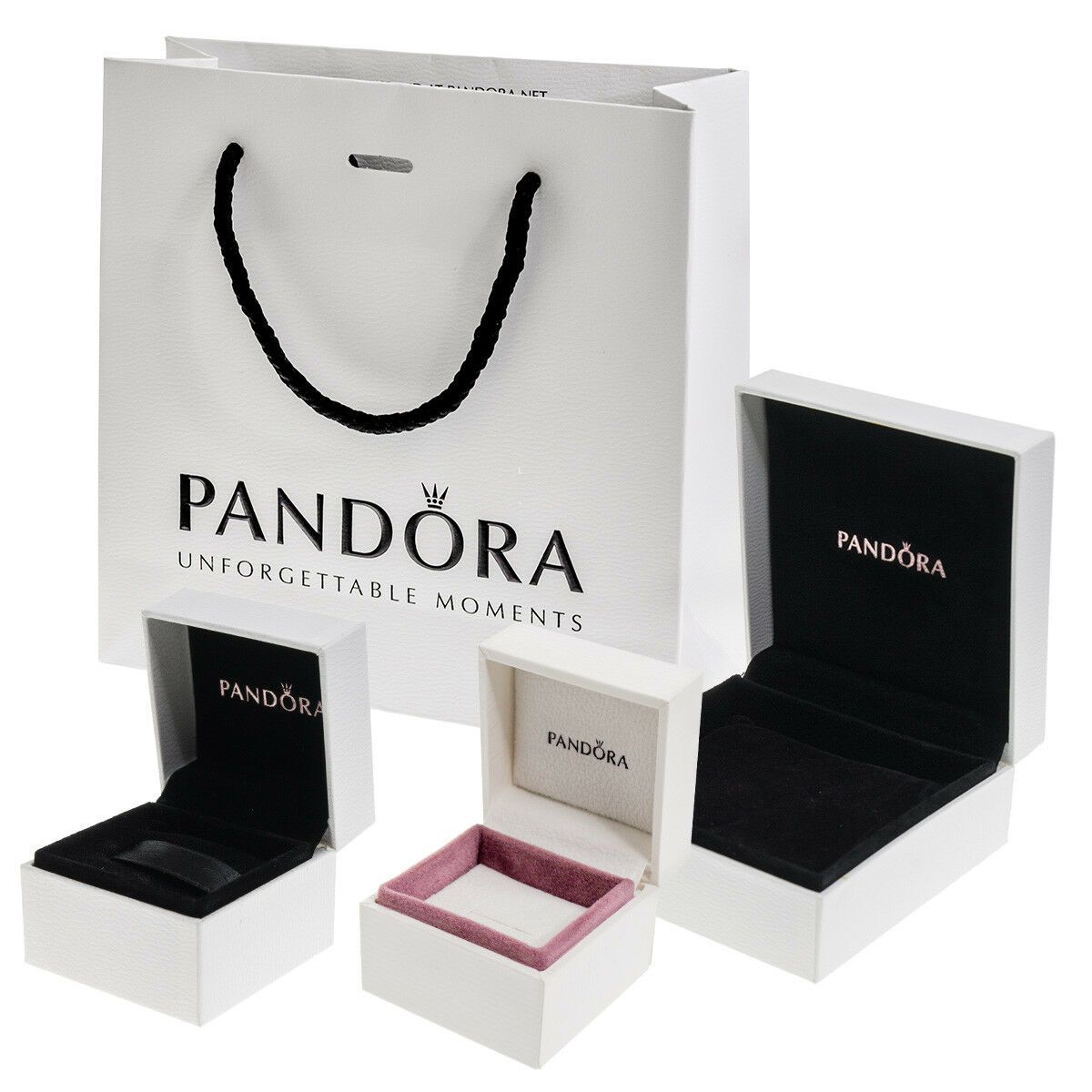 Pandora Moments Áttetsző pavé rozé arany klip charm