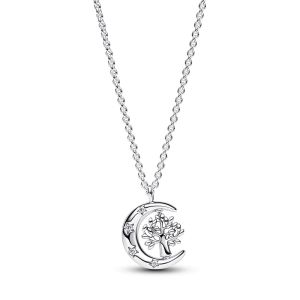 Pandora Hold és forgó életfa medálos ezüst nyaklánc