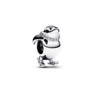 Pandora Moments Síelő pingvin ezüst charm
