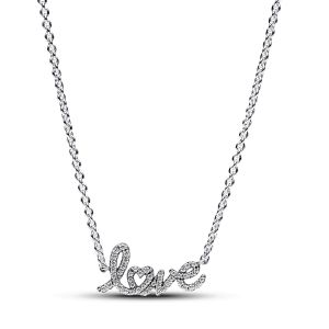 Pandora Szikrázó írott betűs love felirat collier nyaklánc