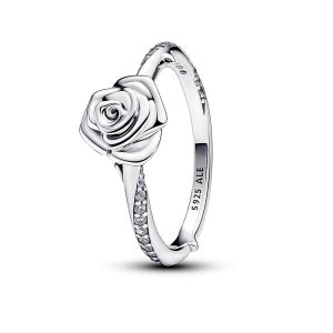 Pandora Ezüst színű Virágzó rózsa gyűrű