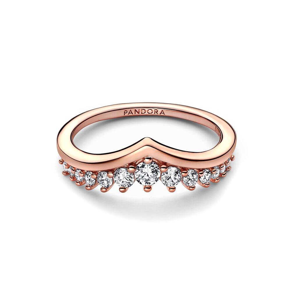 Pandora Timeless pavé kívánság Rozé arany Gyűrű