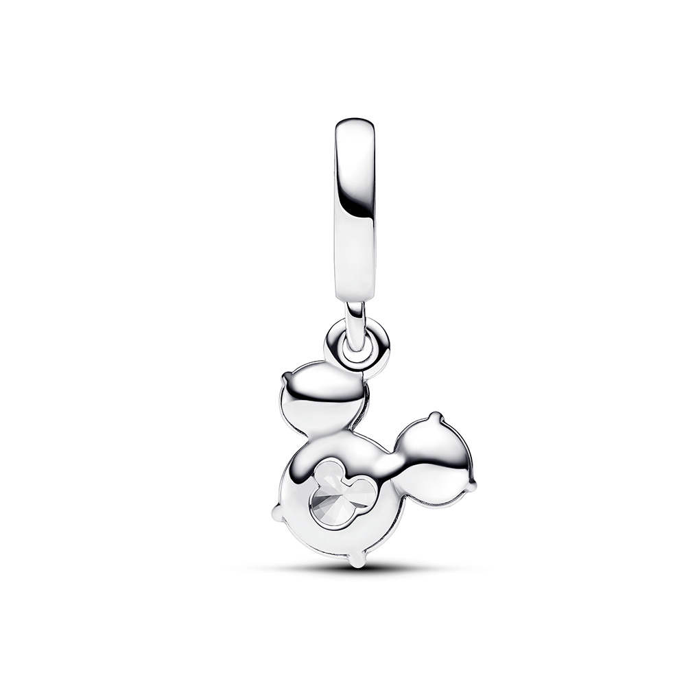Pandora Disney Mickey egér szikrázó fej sziluett függő ezüst charm