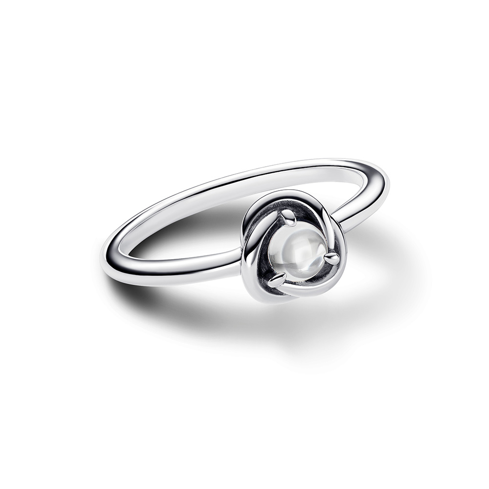Pandora Áprilisi születéskő ékszer örökkévalóság karikagyűrű