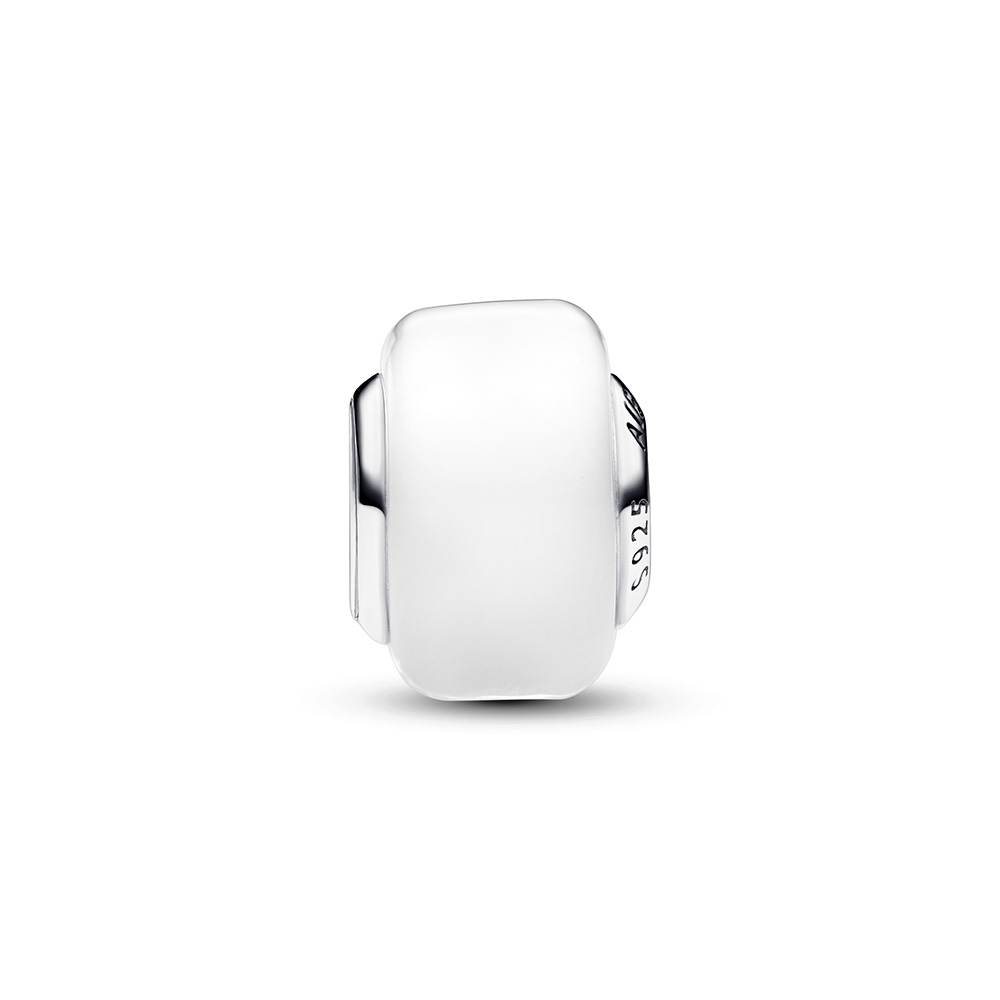 Pandora Moments Fehér mini muranói üveg charm