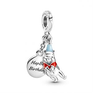 Pandora Moments Disney Micimackó születésnapi ezüst függő charm