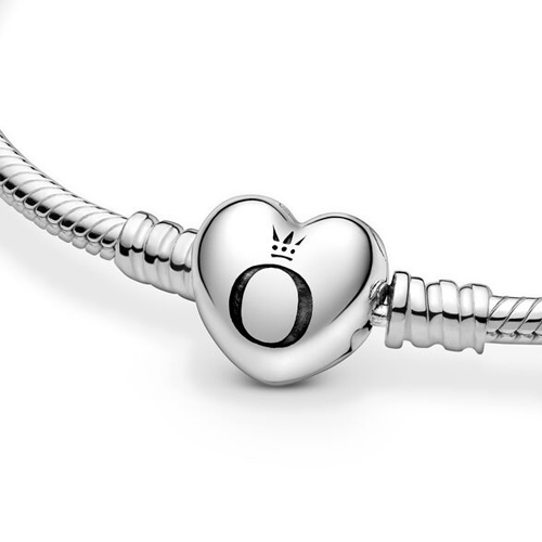 Pandora Moments szív alakú záras ezüst karkötő