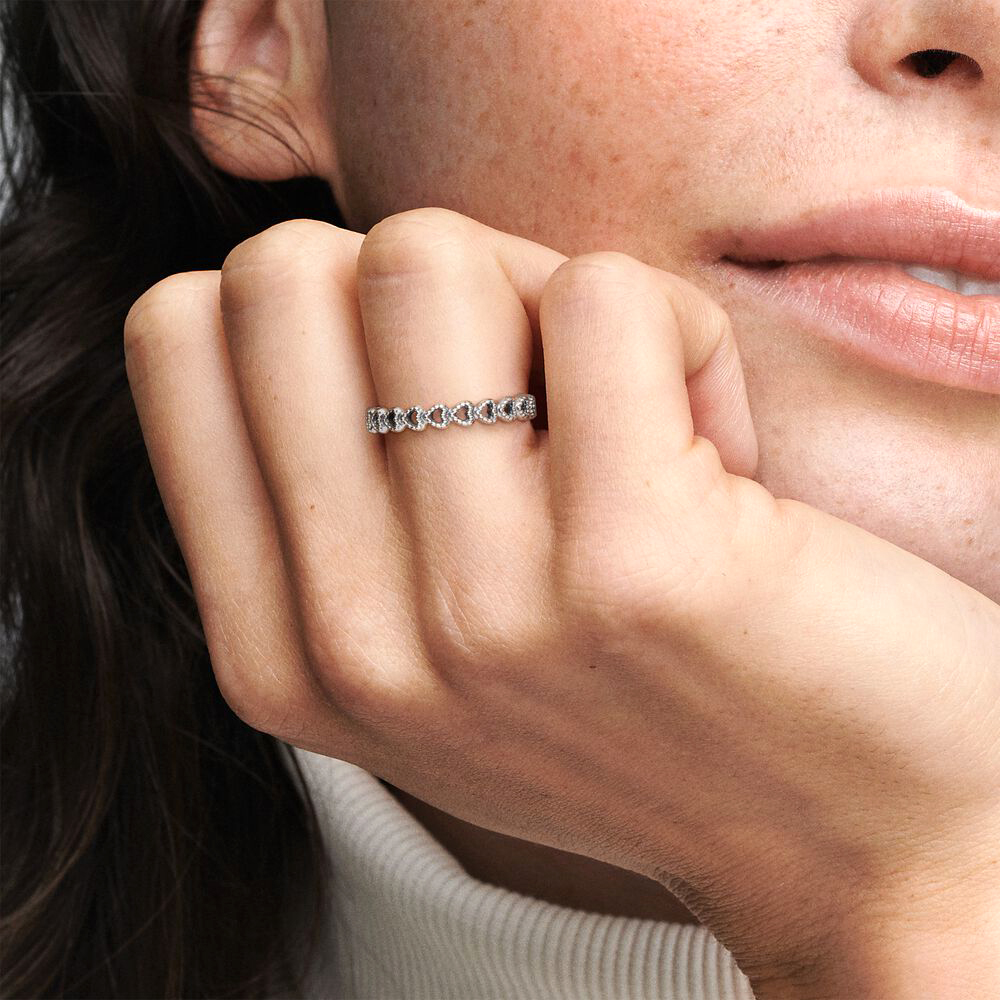 Pandora Szerelmi kapocs ezüst gyűrű