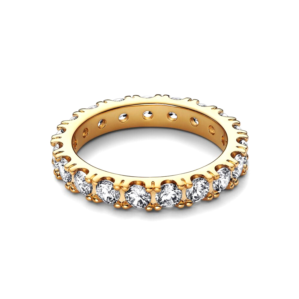 Pandora Örök szikrázó sor Sárga arany Gyűrű